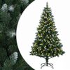 vidaXL Albero di Natale artificiale 120 cm 150 LED Bianco caldo
