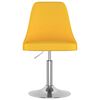 vidaXL Sgabello da Bar Giallo Senape in Tessuto