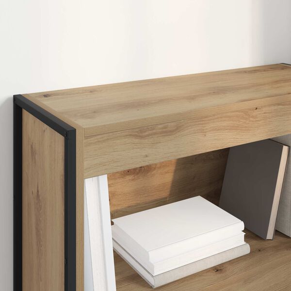 vidaXL Armadio per Libri Rovere Artigianale 80 x 30 x 155 cm