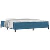 vidaXL Letto a molle con materasso Blu Scuro 200 x 220 cm Tessuto