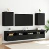 vidaXL Mobile TV a Parete Nero 40,5x30x60 cm in Legno Multistrato