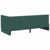 vidaXL Cornice del letto ad angolo Verde Scuro 90 cm x 200 cm Velluto