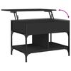 vidaXL Tavolino da Salotto Nero 70x50x50cm Legno Multistrato Metallo