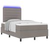 vidaXL Letto a molle con materasso con led Talpa 120 x 190 cm Tessuto