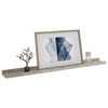 vidaXL Mensole da Parete 2 pz Grigio Cemento 80x9x3 cm