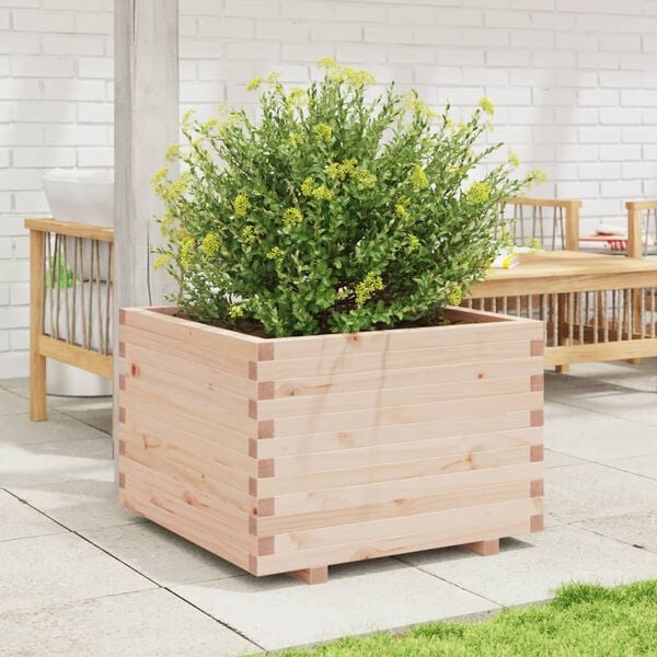 vidaXL Fioriera da Giardino 70x70x49,5 cm in Legno Massello di Pino