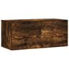 vidaXL Mobile a Parete Rovere Fumo 80x36,5x35 cm in Legno Multistrato