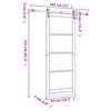 vidaXL Porta scorrevole Naturale 83 x 232 cm