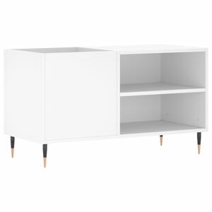 vidaXL Mobile Porta Dischi Bianco 85x38x48 cm in Legno Multistrato