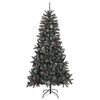 vidaXL Albero di Natale Artificiale con Base Verde 210 cm PVC