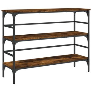 vidaXL Tavolo Consolle Rovere Fumo 100x32x75 cm Legno Multistrato