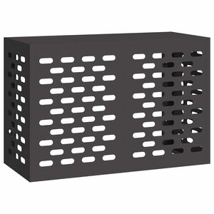 vidaXL Copertura per condizionatore d'aria Nero 90 x 40 x 60 cm