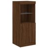 vidaXL Credenza con Luci LED Rovere Marrone 41x37x100 cm