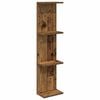 vidaXL Scaffale da parete Legno antico 25 x 15 x 100 cm