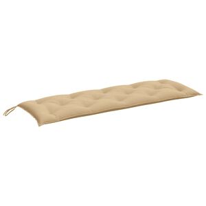 vidaXL Cuscino Panca da Giardino Beige M&eacute;lange 150x50x7 cm in Tessuto