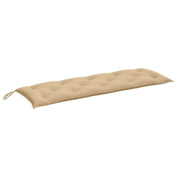 vidaXL Cuscino Panca da Giardino Beige Mélange 150x50x7 cm in Tessuto