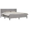 vidaXL Struttura letto con materasso Grigio chiaro 180 x 200 cm