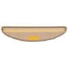 vidaXL Tappetini per scale 15 pz 56x17x3 cm Beige scuro Semicircolari