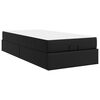 vidaXL Struttura letto con materasso con materasso 2 pcs Nero PVC