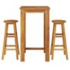 vidaXL Set da Bar da Giardino 3 pz in Legno Massello di Acacia