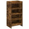 vidaXL Mobile per scarpe con archiviazione Rovere Fumo 48 x 36 x 92 cm