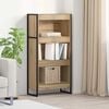 vidaXL Armadio per Libri Rovere Artigianale 80 x 30 x 155 cm
