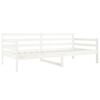 vidaXL Dormeuse senza Materasso Bianca 80x200 cm Legno Massello Pino