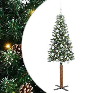 vidaXL Albero di Natale snodato con 300 LED con supporto Verde 180 cm
