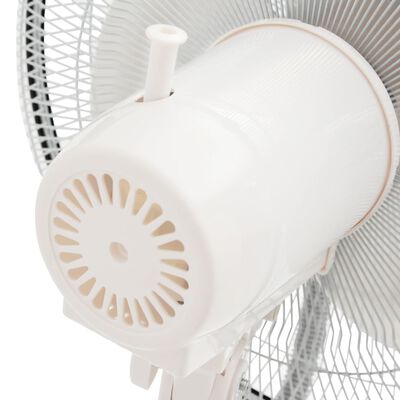vidaXL Ventilatore Nebulizzatore a Piedistallo 3 Velocità Bianco