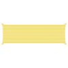vidaXL Vela da ombra solare Giallo e Bianco 6 x 2 m