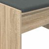 vidaXL Panca per ingresso con cuscino Rovere Sonoma 83 x 38 x 40 cm
