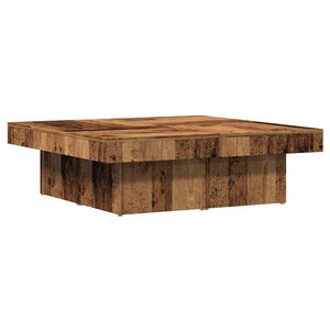 vidaXL Tavolino da Salotto Legno Antico 90x90x28 cm in Truciolato