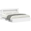 vidaXL Telaio del letto con storage con testiera Bianco 180 x 200 cm
