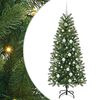 vidaXL Albero di Natale artificiale con 150 LED Verde 150 cm PE e PVC