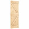 vidaXL Porta Scorrevole con Set Hardware 85x210 cm Legno Massello Pino