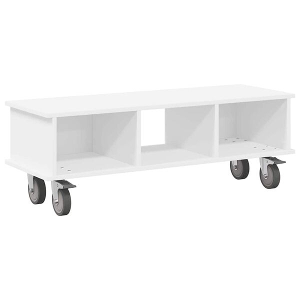 vidaXL Supporto TV Bianco 100 x 35 x 35 cm Legno multistrato