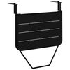 vidaXL Tavolo Appeso da Balcone Nero 60 x 39 x 65 cm Acciaio