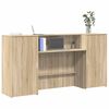 vidaXL Banco Reception Rovere Sonoma 200x50x103,5 cm Legno Multistrato
