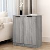 vidaXL Credenze 2 pz Grigio Sonoma 30x30x70 cm in Legno Multistrato