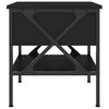 vidaXL Comodino Nero 40x42x45 cm in Legno Multistrato