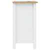 vidaXL Armadio da Notte Hill Bianco e marrone miele 46 x 35 x 65 cm