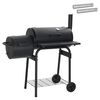 vidaXL Griglia da Esterno 103 x 60 x 113 cm Acciaio Nero