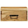 vidaXL Comodini da Parete 2pz in Legno Massello di Acacia