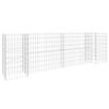 vidaXL Gabbione Fioriera ad "H" in Filo di Acciaio 260x40x80 cm