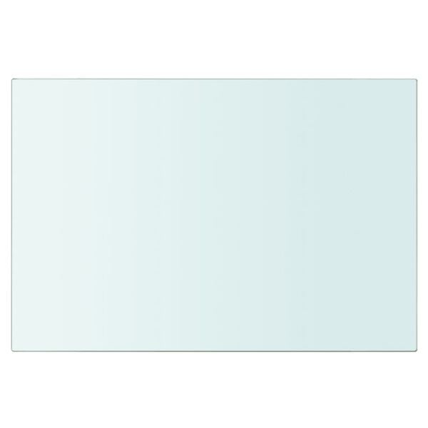 vidaXL Mensole in Vetro Trasparente 2 pz 20x25 cm