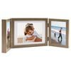 vidaXL Cornici Portafoto a Libro Marrone Chiaro 22x15cm +2x(10x15)cm
