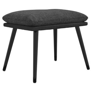 vidaXL Sgabello Grigio Scuro 45x29,5x35 cm in Tessuto e Similpelle