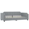 vidaXL Divano Letto con Letto Estraibile Grigio Chiaro 90x200 Tessuto