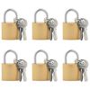 vidaXL U Lock con Chiavi 6 pcs Ottone Ferro