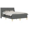 vidaXL Struttura letto con materasso con testiera Poliestere